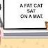 TONGUE TWISTER A FAT CAT SAT ON A MAT