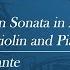 G F Handel Violin Sonata A Major 1 Andante Violin And Piano Piano Accompaniment