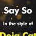 Doja Cat Say So Karaoke Version From Zoom Karaoke