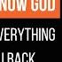 Getting To Know God Obliterating Everything Holding You Back Pastor Gregory Dickow