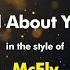 McFly All About You Karaoke Version From Zoom Karaoke