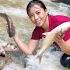 Harvesting Giant Fish From Cave Streams Using Handmade Bamboo Traps To Sell At Market