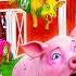 Colorful Zombie Pigs Attack Epic Diorama Rescue Adventure Zombie Animal Cartoons