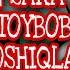 ENG XIT TOYBOB QOSHIQLAR TOPLAMI Toybob Qoshiqlar