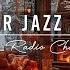 Cozy Winter Coffee Shop Ambience With Positive Instrumental Jazz Music Crackling Fireplace