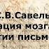 С В Савельев Организация мозга человека при развитии письменной речи