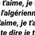 Zaho Je T Aime À L Algérienne Paroles ترجمة