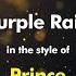 Prince Purple Rain Karaoke Version From Zoom Karaoke