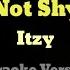 Itzy Not Shy Easy Lyrics I Karaoke W Backing Vocal