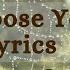 I CHOOSE YOU BY RYANN DARLING LYRICS WEDDING SONG