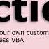 Create Your Own Custom Function In Microsoft Access VBA User Defined C To F F To C