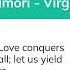 Amor Vincit Omnia Et Nos Cedamus Amori Virgil
