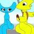 I Love To Help Cyan Yellow Help Each Other Animation Flipaclip
