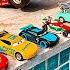 Disney Pixar Cars Falling Into Deep Pool Lightning McQueen Tow Mater Mack Sally Francesco