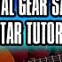 Metal Gear Solid 4 Metal Gear Saga Guitar Tutorial