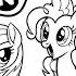 Coloring My Little Pony Pinkie Pie Rainbow Dash Rarity Twilight Sparkle Coloring Pages