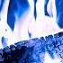 Beautiful Blue Fireplace Flames 4K UHD Magic Fireplace Burning With Blue Flames 12 HOURS