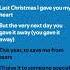 Last Christmas Wham Single Version Christmassongs Lyrics Christmas Lyricvideo Music