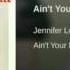 Jennifer Lopez Ain T Your Mama Official Instrumental