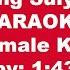 143 Sa Isang Sulyap Mo Karaoke Female Key