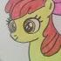 Эппл Блум как нарисовать пони дружба это чудо Speed Drawing Apple Bloom My Little Pony