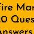 Fire Marshal Practice Test 20 Questions Answers