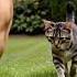 Cats And Dogs Playing Together Meow Meow Song Ai Cat Meow Dog Shorts