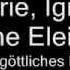 Elfen Lied Lilium German Lyrics