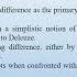 Difference And Repetition In Deleuze