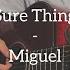 Sure Thing Miguel Cover