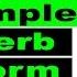 Present Simple Verb Form In English English Verb Tenses