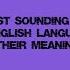 The Nicest Sounding Words In The English Language And Their Meanings