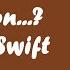 Taylor Swift Question Lyrics