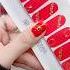 Chinese Red The Nail Art Stickers Are Also Waterproof And Strong Super Nice Looking Manicure