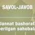 137 Savol Javob Jannat Bashorati Berilgan Sahobalar