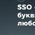 SSO три заветные буквы MustHave в любой архитектуре Илья Волынкин