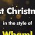 Wham Last Christmas Karaoke Version From Zoom Karaoke