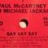 Say Say Say 12 Version Paul McCartney And Michael Jackson