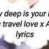 How Deep Is Your Love By Music Travel Love X Antony Uy Lyrics