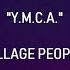 YMCA Village People Lyrics