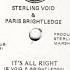 Sterling Void Paris Brightledge It S All Right House Mix