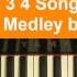 FNAF 1 2 3 4 SUPER PIANO MEDLEY The Living Tombstone Piano Medley By Amosdoll