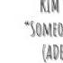 BTS V Someone Like You ADELE COVER Lyrics