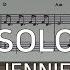 JENNIE 제니 SOLO 솔로 Easy Piano Sheet Music 쉬운 피아노 악보 버전