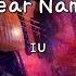 Dear Name IU Instrumental Lyrics