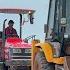 JCB 3dx Loading Mud In Dumper And Tractor Tata 2518 Truck Mahindra And Swaraj Tractor