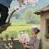 Grandpa Pick Cherry Blossoms From The Tree Grandma Holds Flowers Smiles Love Story Soulmate