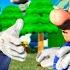 Luigi Shakes Mario S Hand