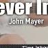 You Re Gonna Live Forever In Me John Mayer Fingerstyle Guitar TAB Chords Lyrics