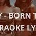 ITZY BORN TO BE KARAOKE LYRICS